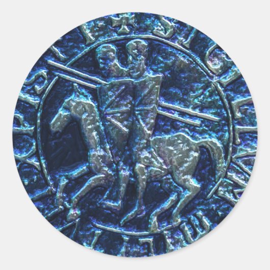 Medieval zegel van de Templar van de Knachten (Voorkant)