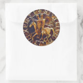 Medieval zegel van de Templar van de Knachten (Tas)