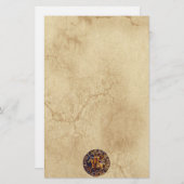 Medieval zegel van de Templar van de Knachten Briefpapier (Voorkant / Achterkant)