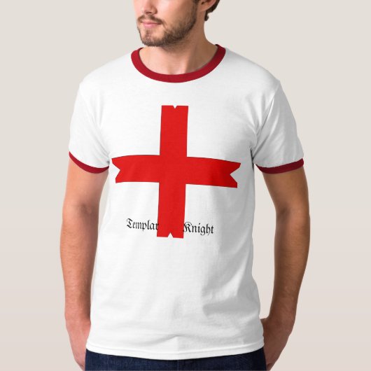 Medieval zegel van de Templar van de Knachten T-shirt (Voorkant)