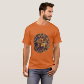 Medieval zegel van de Templar van de Knachten T-shirt (Voorkant volledig)