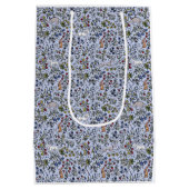 Medievele dieren melkvee blauw cadeautas (Achterkant)