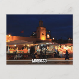 Medina of Marrakesh - Marrakesh Souks, Marokko Briefkaart