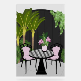 Medinilla Tuin Binnenplaats Acryl Bord