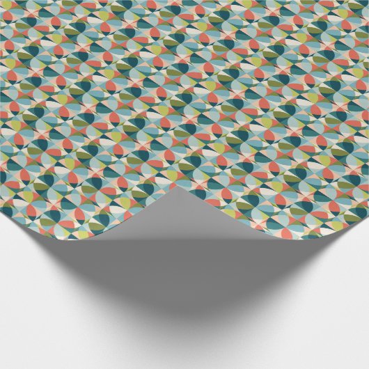 Medio-eeuw geometrisch, Abstract naadloos ontwerp. Cadeaupapier (Hoek)