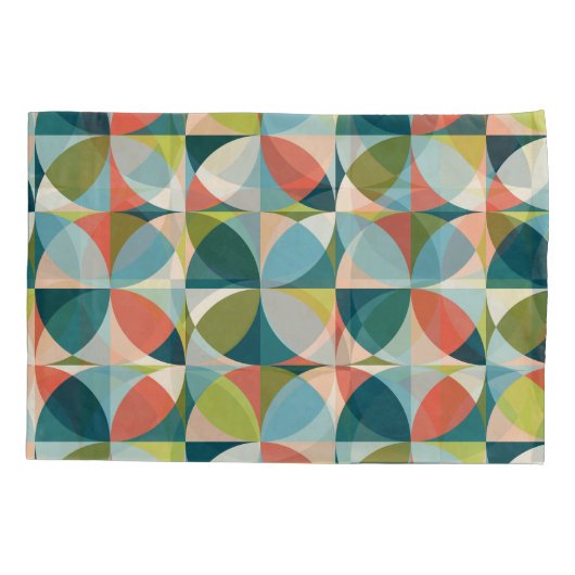 Medio-eeuw geometrisch, Abstract naadloos ontwerp. Kussensloop (Achterkant)