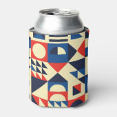 Medio eeuw geometrisch: funky retro patroon. blikjeskoeler (Blikje Voorkant)