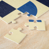 Medio eeuw geometrisch: funky retro patroon. legpuzzel (Zijkant)