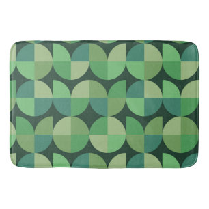 Medio eeuw geometrisch groen Blauwgroen patroon Badmat