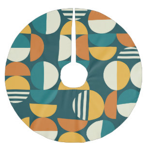 Medio eeuw geometrisch: minimalistisch retro desig kerstboom rok
