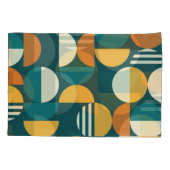 Medio eeuw geometrisch: minimalistisch retro desig kussensloop (Achterkant)