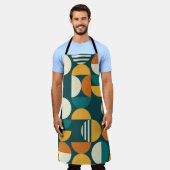 Medio eeuw geometrisch: minimalistisch retro desig schort (Gedragen)