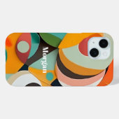 Medio eeuw moderne kunst, naam, geometrisch Case-Mate iPhone case (Achterkant (horizontaal))