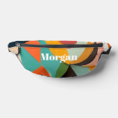 Medio eeuw moderne kunst, naam of monogram geometr heuptasje (Liggend)