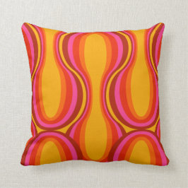 Medio-eeuwse moderne 70s 60s patroonkussen kussen