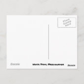 medio-eeuwse Tiki Briefkaart (Achterkant)