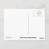  medio-eeuwse Tiki Briefkaart (Achterkant)