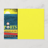  medio-eeuwse Tiki Briefkaart (Voorkant)