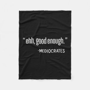 Mediocrates Funny Philosopher, Filosofie Citaat Pu Fleece Deken
