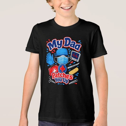 Medisch (2) Tri-Blend shirt (Voorkant)