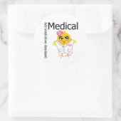 Medisch administratief assistent ronde sticker (Tas)