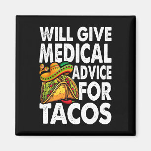 Medisch advies voor TACOS Mexicaanse Cinco de Mayo Magneet