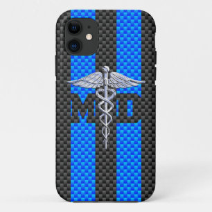 Medisch arts MD Caduceus op trilling iPhone 11 Hoesje