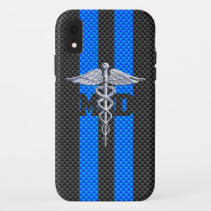 Medisch arts MD Caduceus op trilling iPhone XR Hoesje