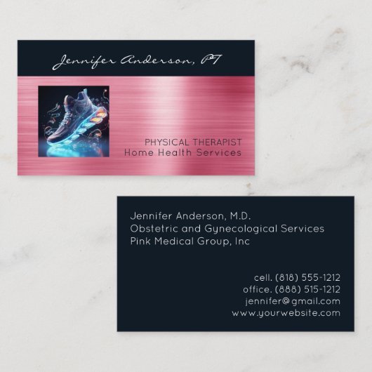 Medisch arts Ob/gynaecoloog Verloskundige Visitekaartje (Voorkant / Achterkant)