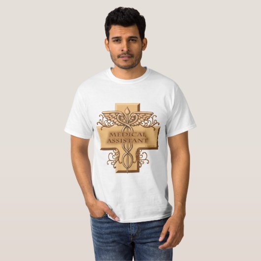 Medisch assistent Caduceus T-shirt (Voorkant volledig)