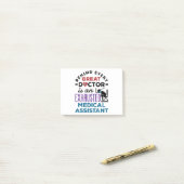 Medisch assistent geëxhausted Funny Appreciation Post-it® Notes (Op bureau)
