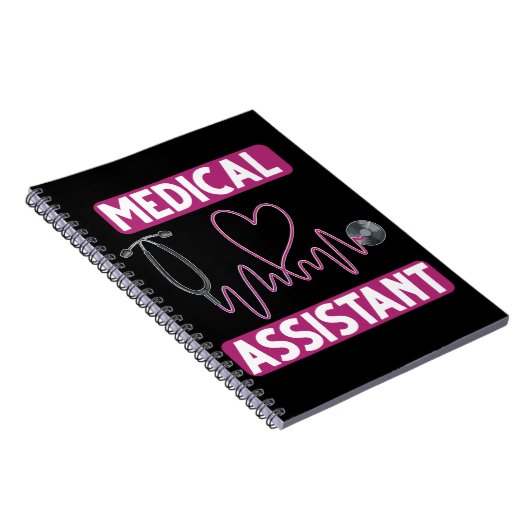 Medisch assistent Stethoscoop verpleegster Notitieboek (Rechterzijde)