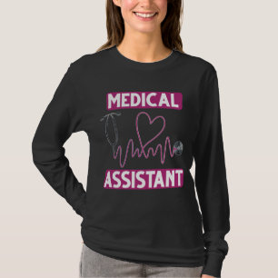 Medisch assistent Stethoscoop verpleegster T-shirt
