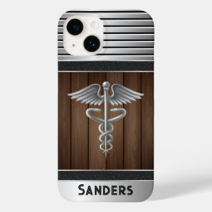 Medisch Caduceus arts gepersonaliseerd Case-Mate iPhone 14 Hoesje