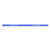 Medisch Caduceus Symbool Aangepaste tekst Blauwe s Grosgrain Lint (Voorkant)