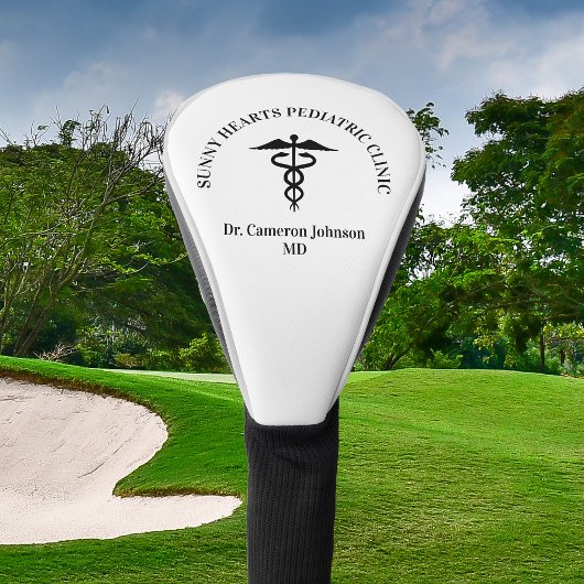 Medisch Caduceus Symbool Custom Doctor Golfheadcover