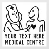 Medisch Centrum Hart Gezondheidsthema Raamsticker (Vel)