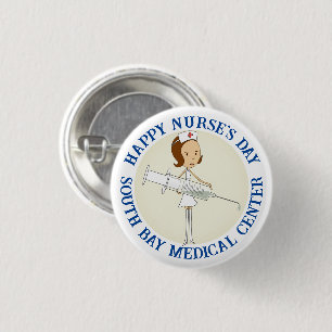 Medisch Centrum Verpleegkundige Dag Ronde Button 3,2 Cm