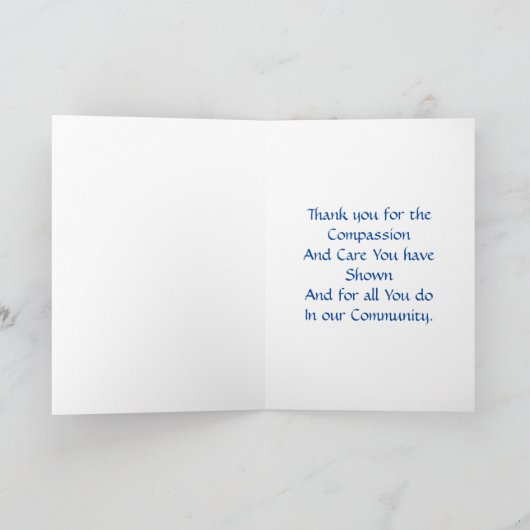 Medisch dank u Chirurgie Bedankkaart (Binnen)