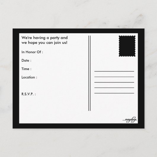 Medisch diploma afstuderen 2015 uitnodiging briefkaart (Achterkant)