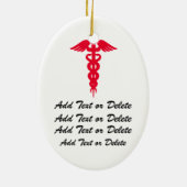 Medisch - Dokter - SRF Keramisch Ornament (Achterkant)