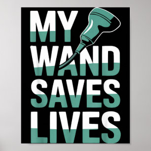 Medisch echoscopist medische echografie radiologie poster