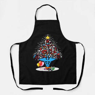 Medisch gereedschap kerstboom Funny Kerstmis Schort