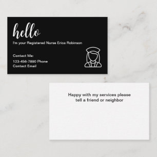 Medisch Geregistreerde Verpleegkundige Contact Vis Visitekaartje