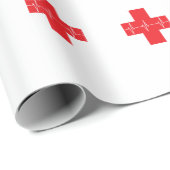 Medisch kruis kerstmis cadeaupapier (Rol Hoek)