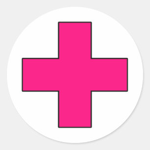 Medisch Kruis Medisch Levensreddende Garde Symbool Ronde Sticker