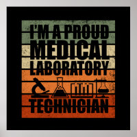 Medisch Lab Tech vintage retro