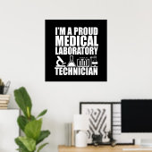Medisch lab technicus laboratorium technicus poster (Thuiskantoor)