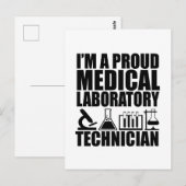 Medisch lab technisch laboratorium technicus briefkaart (Voorkant / Achterkant)
