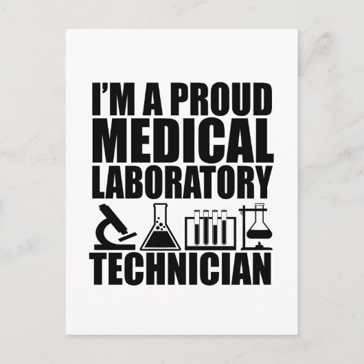 Medisch lab technisch laboratorium technicus briefkaart (Voorkant)